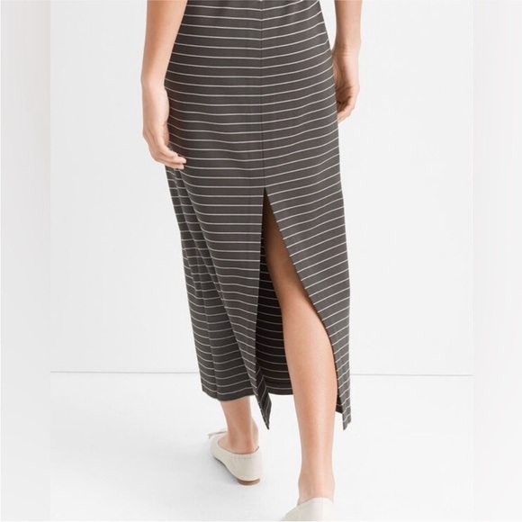 Club Monaco Polished Ponte Knit Dress Sz 10 Maxi - Picture 4 of 12